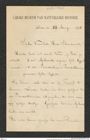 Nachlass Franz Steindachner, Brief von C. L. Reuvens an Franz Steindachner (22.08.1896), Inv.Nr. 417.01, Seite 1